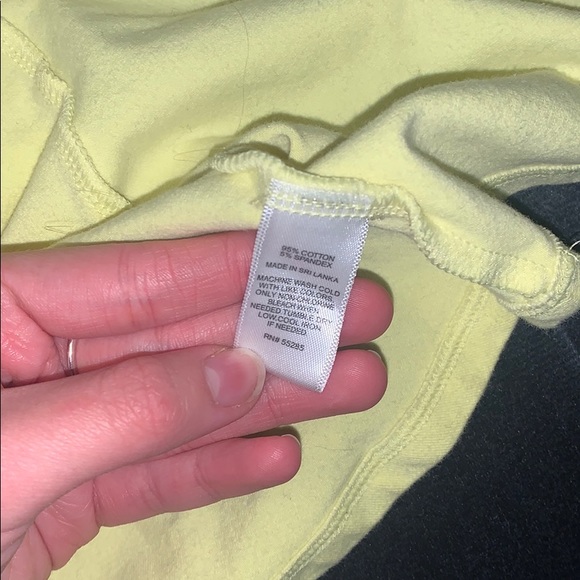 NEVER WORN! yellow tank top w/ zipper down back - Picture 5 of 5